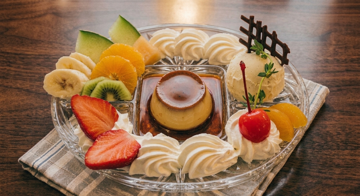 プリンアラモード